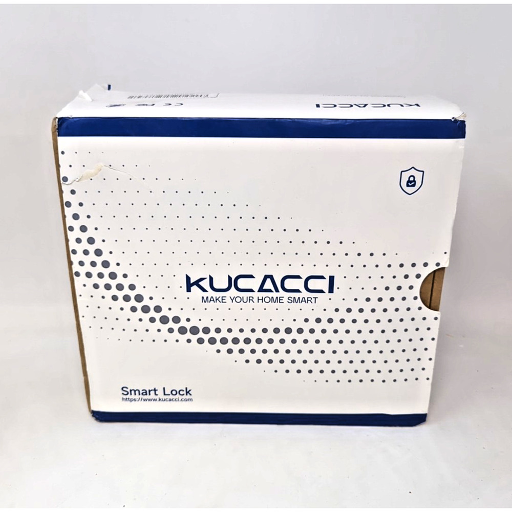 Kucacci Smart Lever with Handle- Keyless Entry Door Lock Fingerprint, Silver